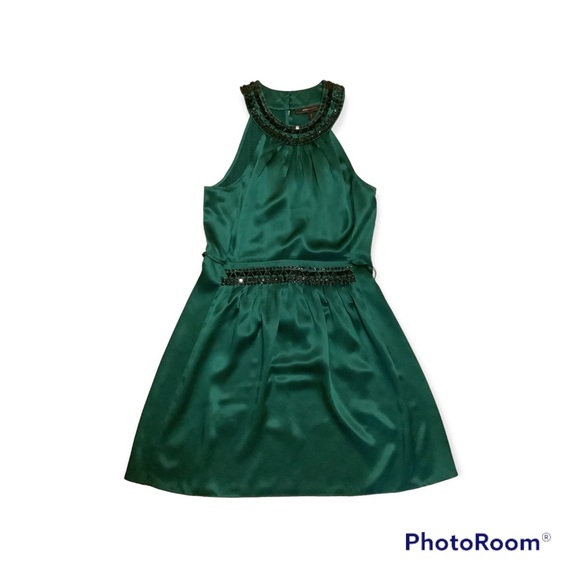 BCBGMAXAZRIA EMERALD DRESS - Picture 4 of 9